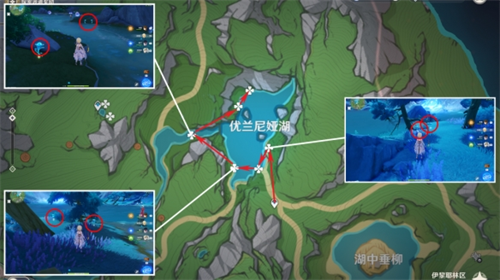 原神4.5湖光铃兰采集路线一览 湖光铃兰采集路线教程