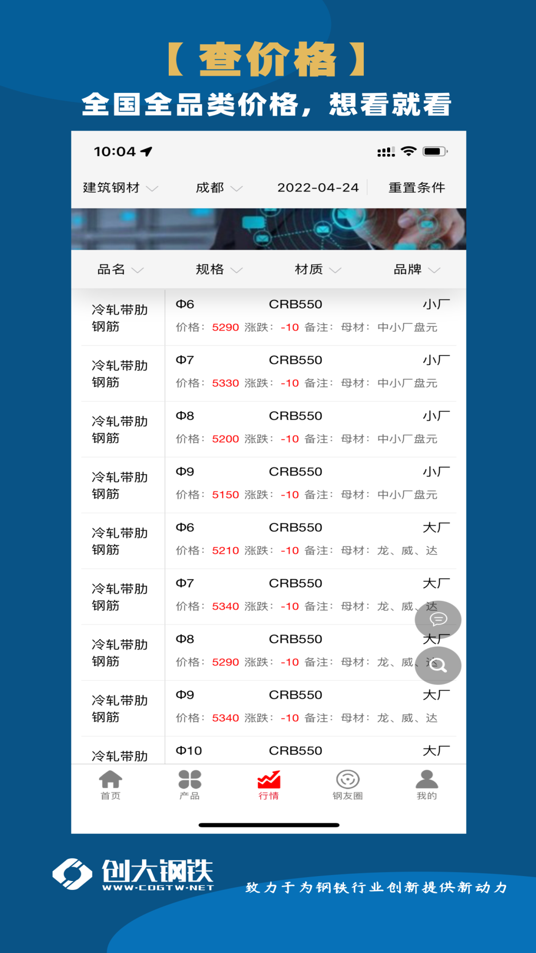 创大钢铁app展示图2