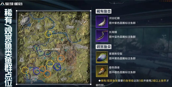 星球重启稀有鱼群分布位置在哪