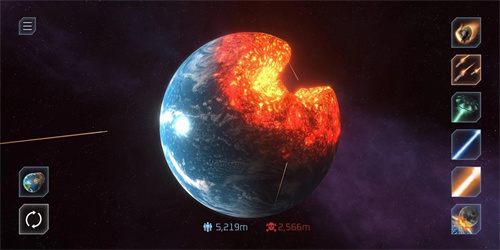星球爆炸模拟器内置功能菜单版展示图1