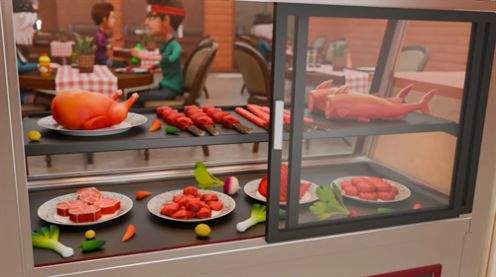烤肉串的厨师展示图3