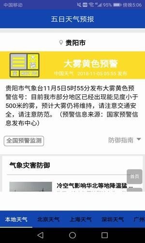 五日天气预报展示图3