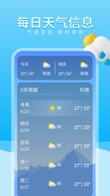 放晴天气展示图2