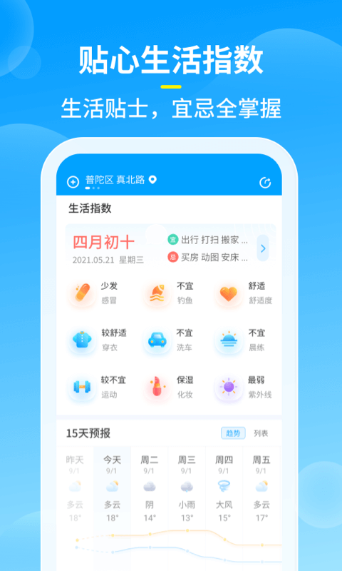 知音天气预报免费版展示图1