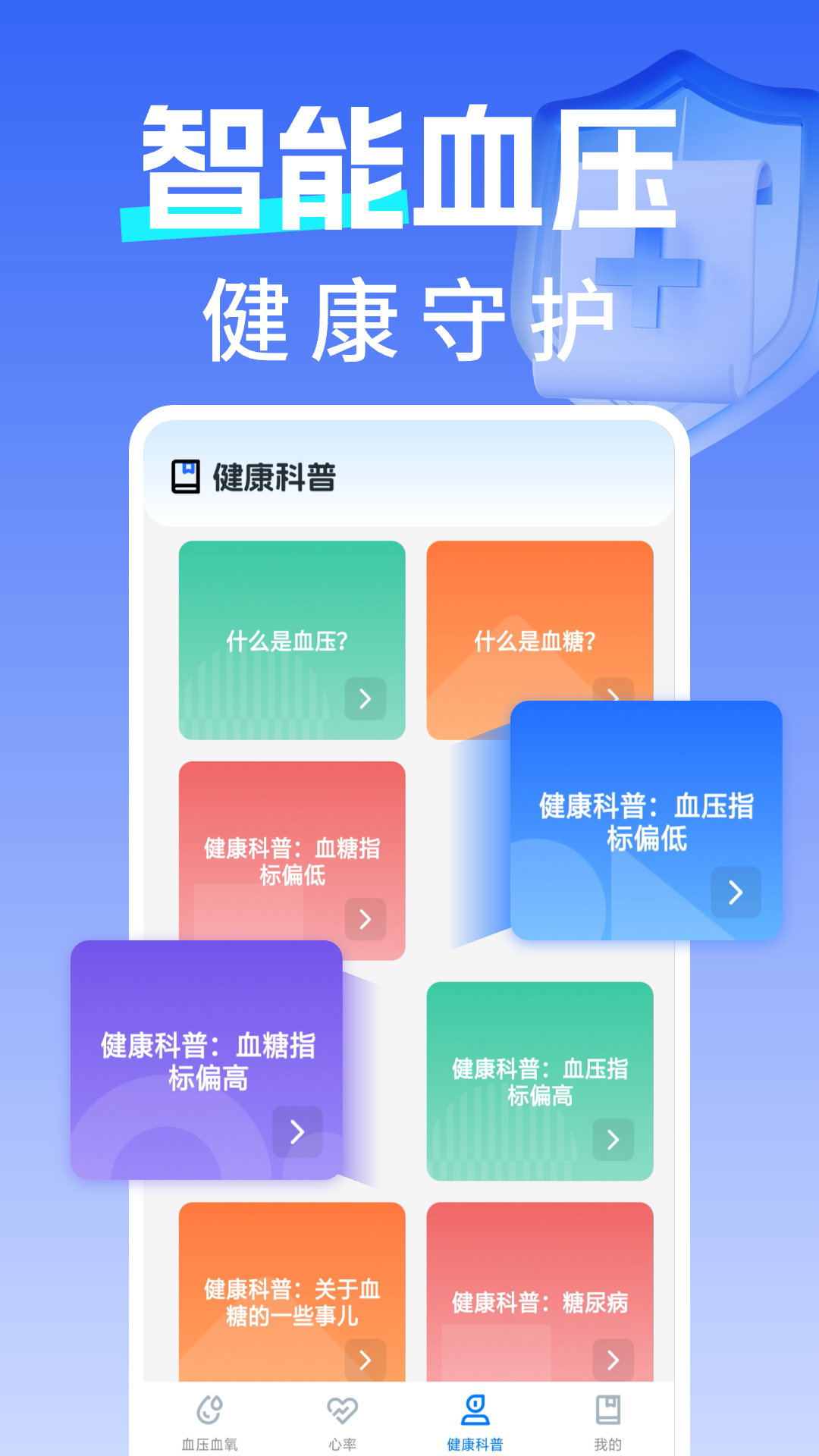 手机血压血糖管理展示图3