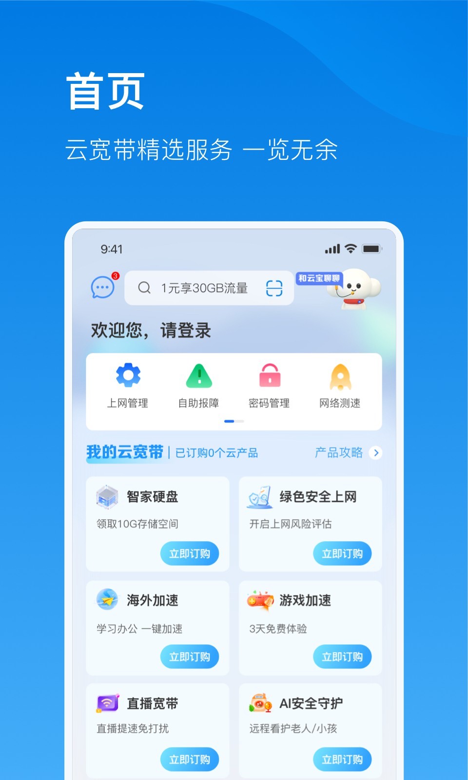 电信云宽带展示图1