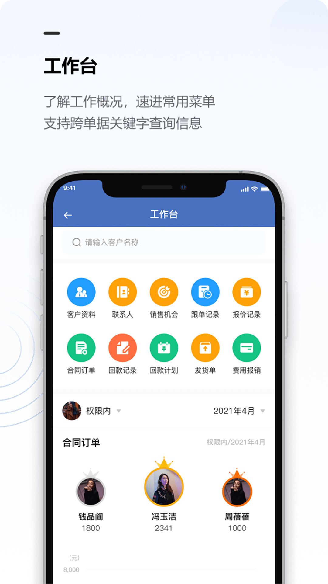 金智CRM展示图1