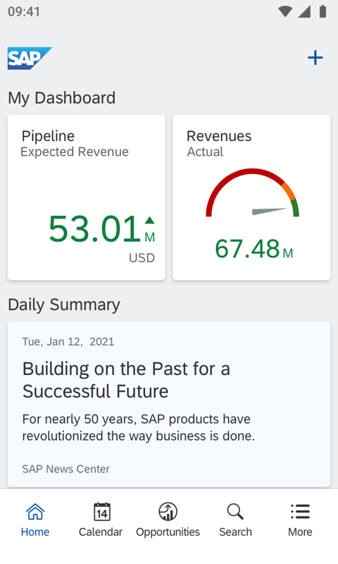 SAP Cloud for Customer展示图1
