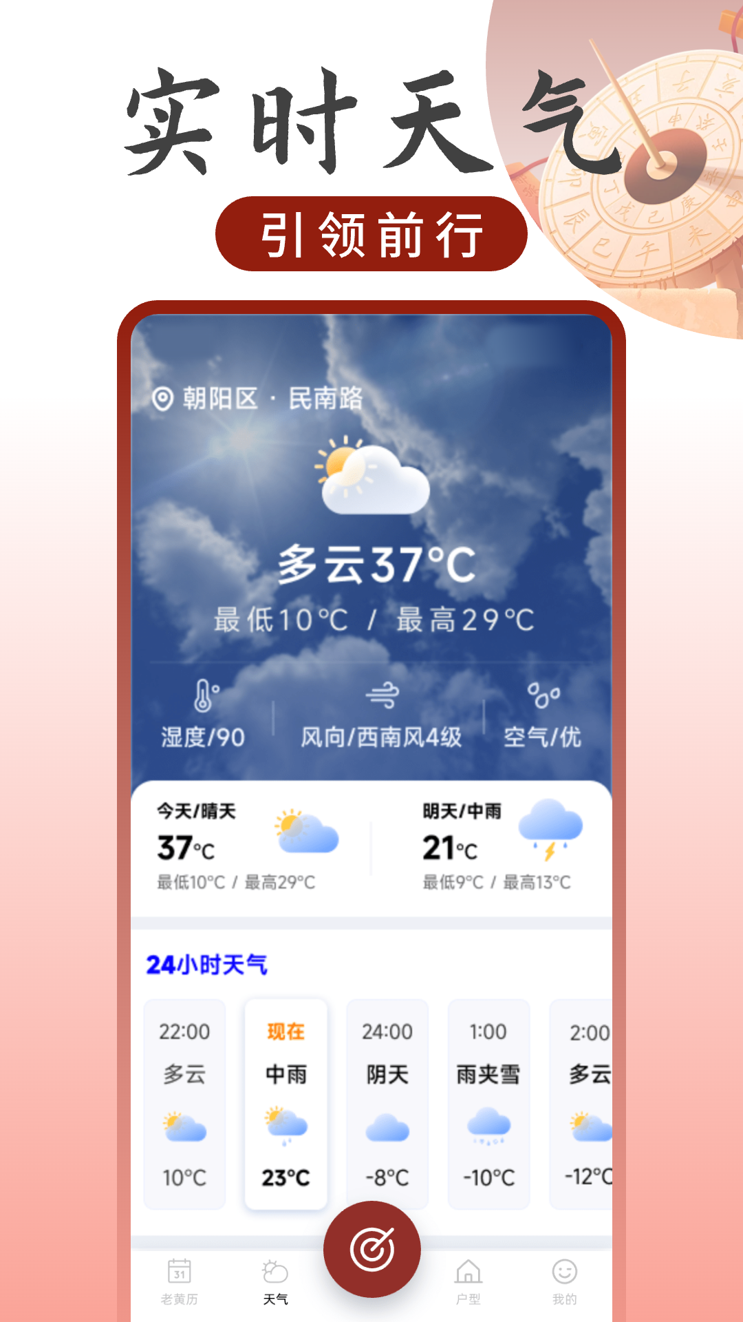 罗盘方位指南针展示图2