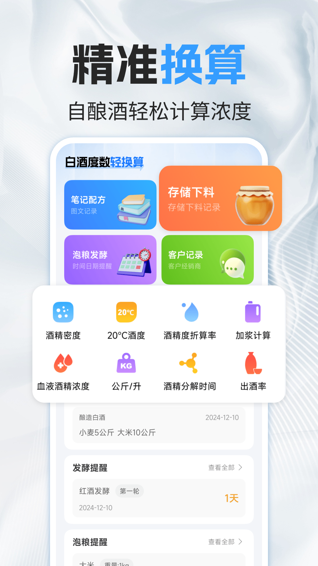 白酒度数轻换算展示图1