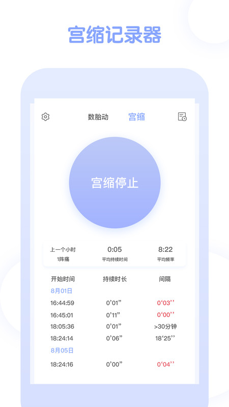 宫缩记录器app展示图3