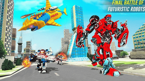 机器人鲨鱼袭击游戏截图1