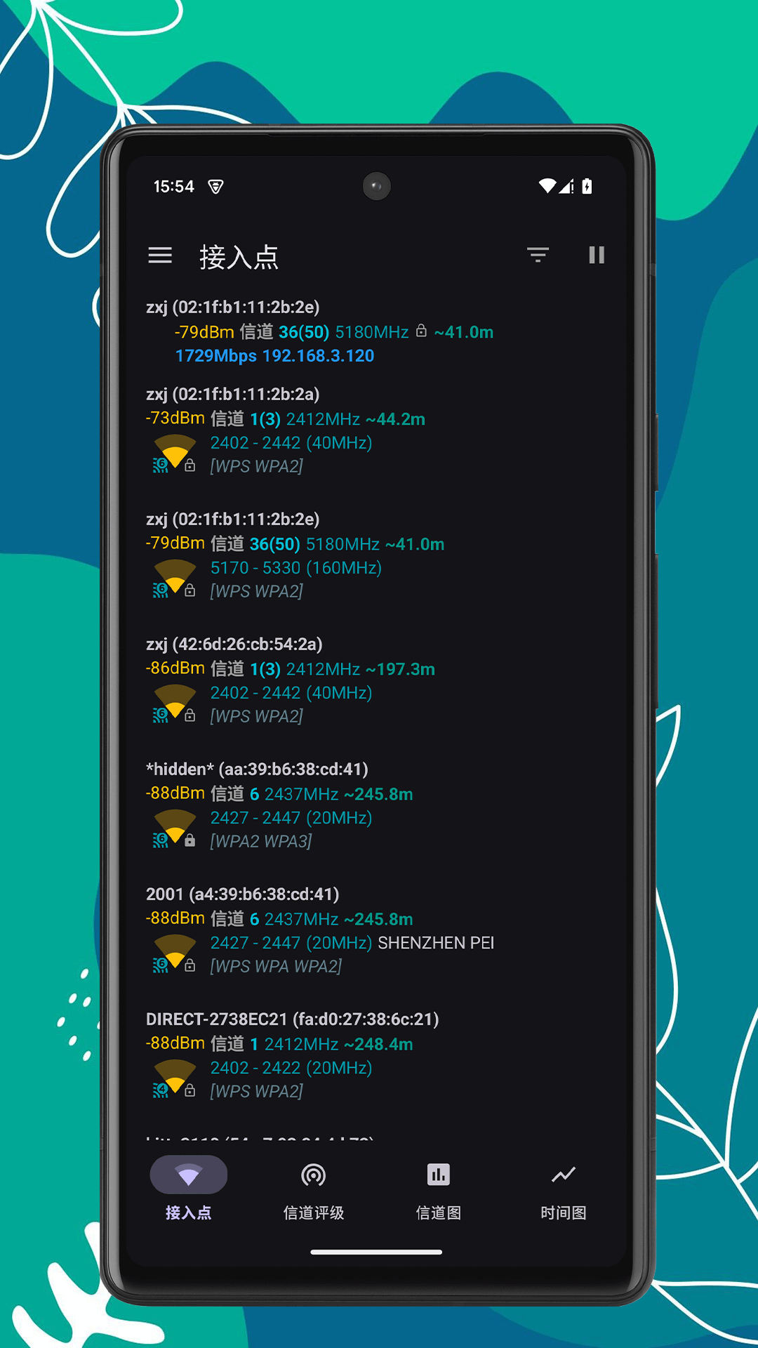 WiFi质量分析展示图1