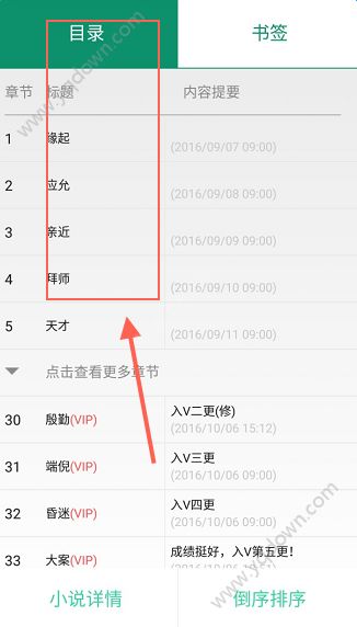 晋江小说阅读怎么看目录？晋江小说阅读怎么看书签？[多图]图片2