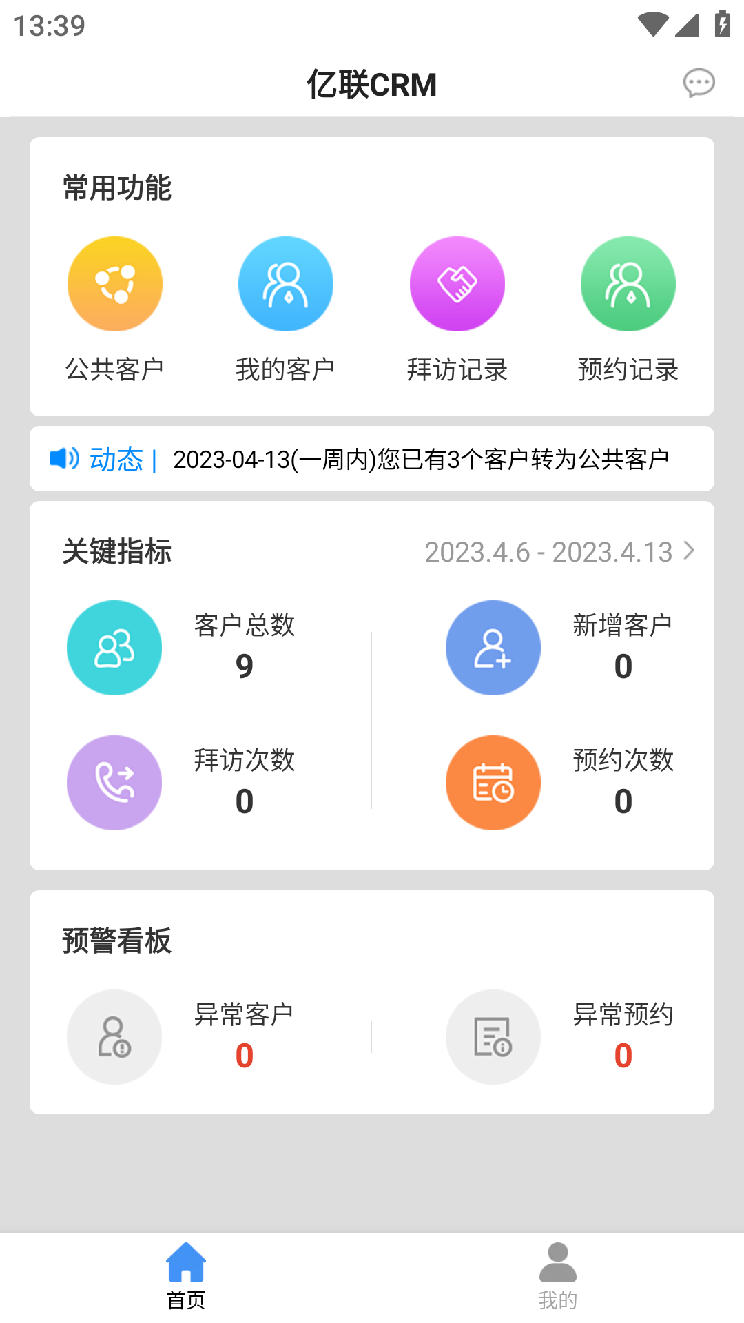 亿联CRM展示图1