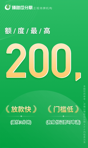 甜瓜分期app软件展示图1