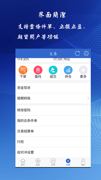 恒银期货博易APP软件展示图2
