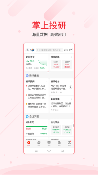 同花顺iFinD app展示图1