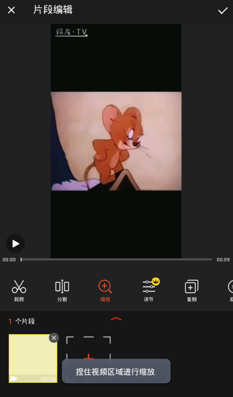 乐秀缩放视频的详细操作流程