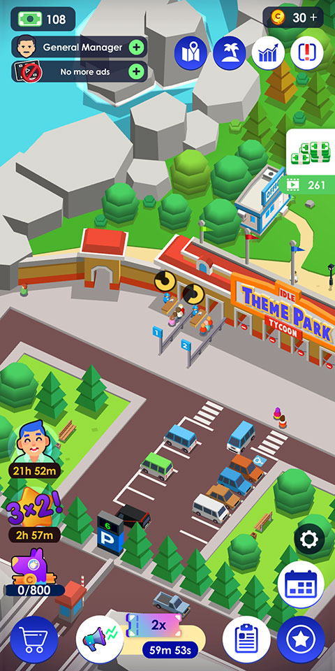 闲置主题公园大亨中文版设置方法1