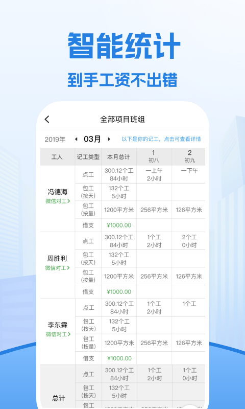 吉工考勤表app软件展示图3