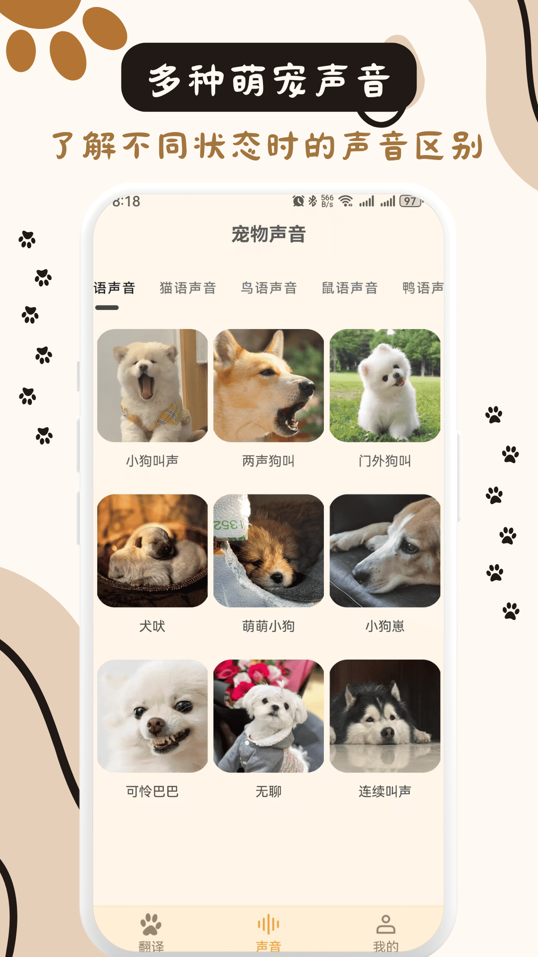 猫狗互动翻译app软件展示图4