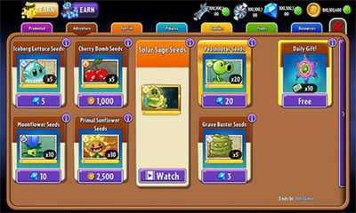 植物大战僵尸2无限钻石版游戏截图1