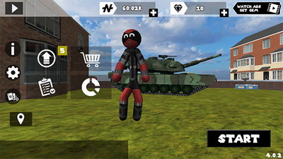 火柴人绳索英雄破解版内置作弊菜单游戏截图1