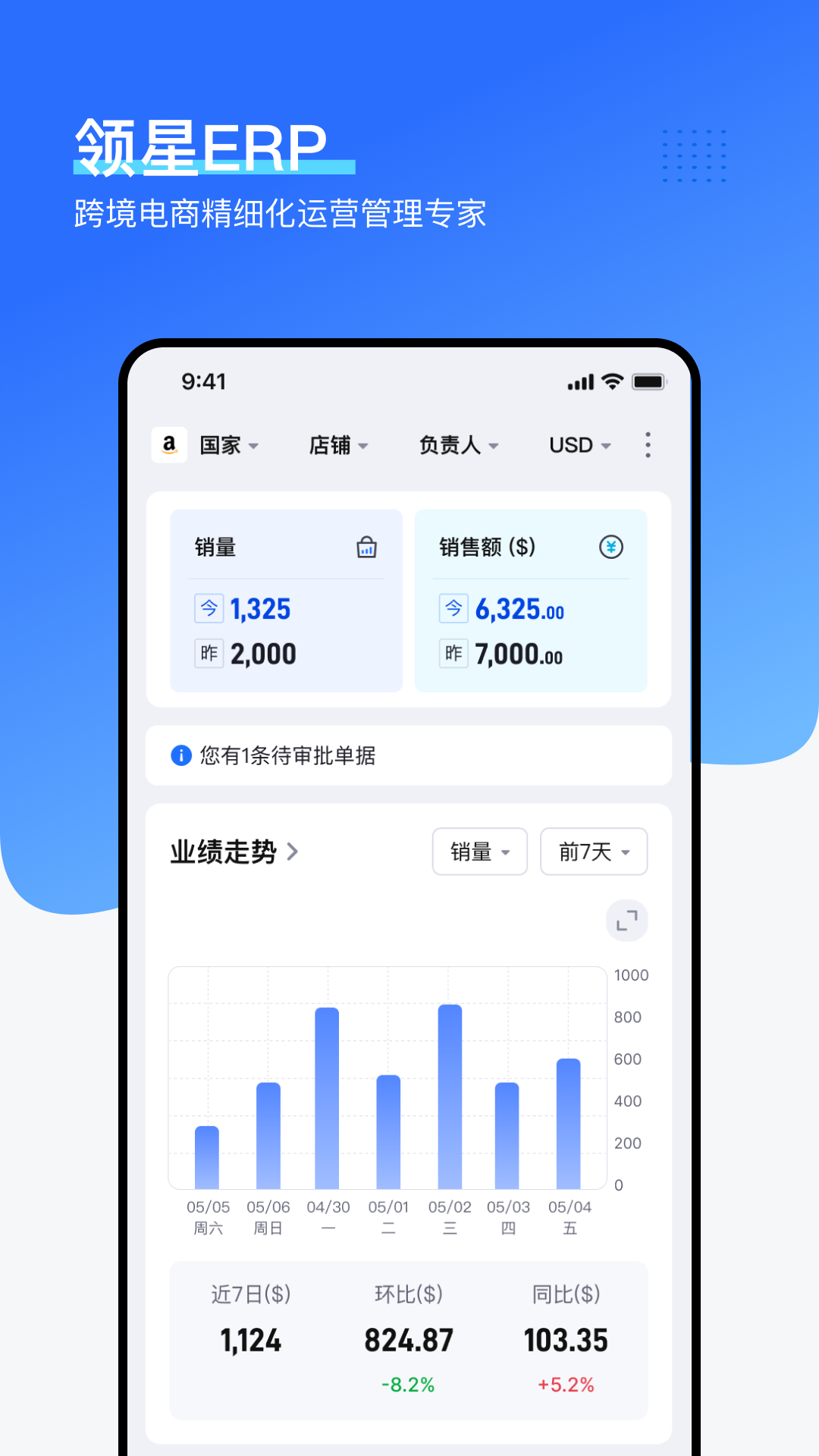 领星ERP 最新版软件展示图1