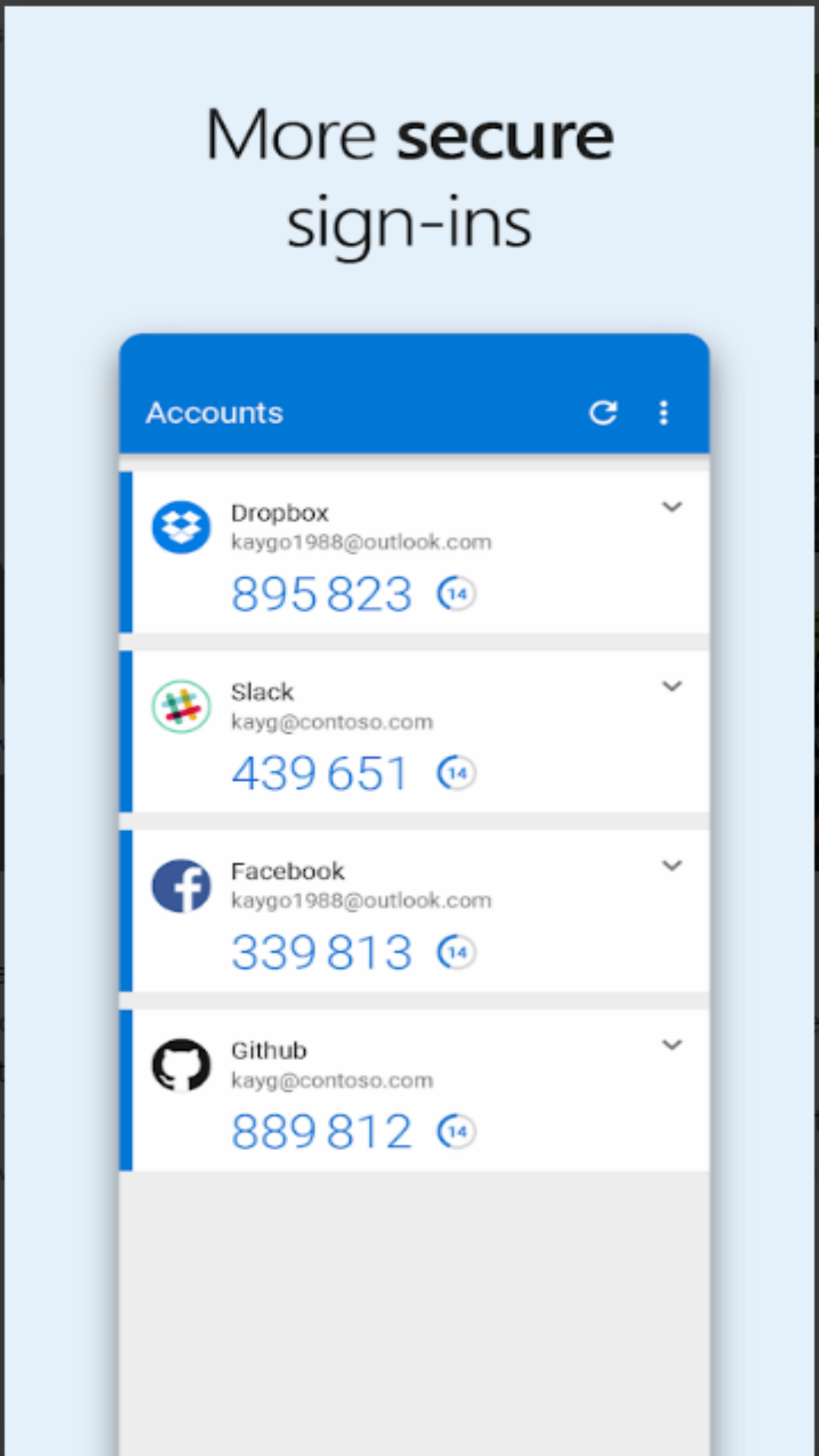 azure authenticator 手机官方版软件展示图3