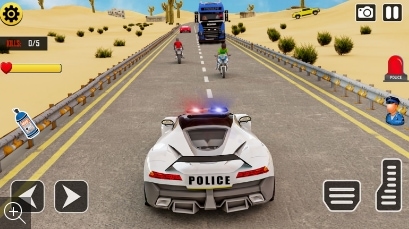 警车特技司机游戏截图2