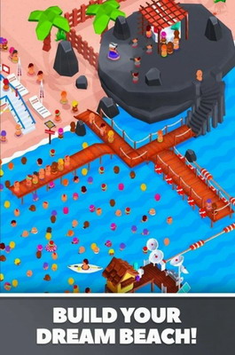 闲置海滩大亨无限钞票游戏截图2