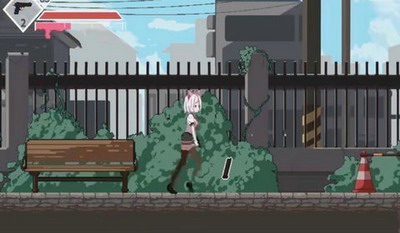 白毛少女大战僵尸0.80下载游戏截图2
