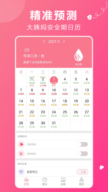 姨妈助手安卓版软件展示图1