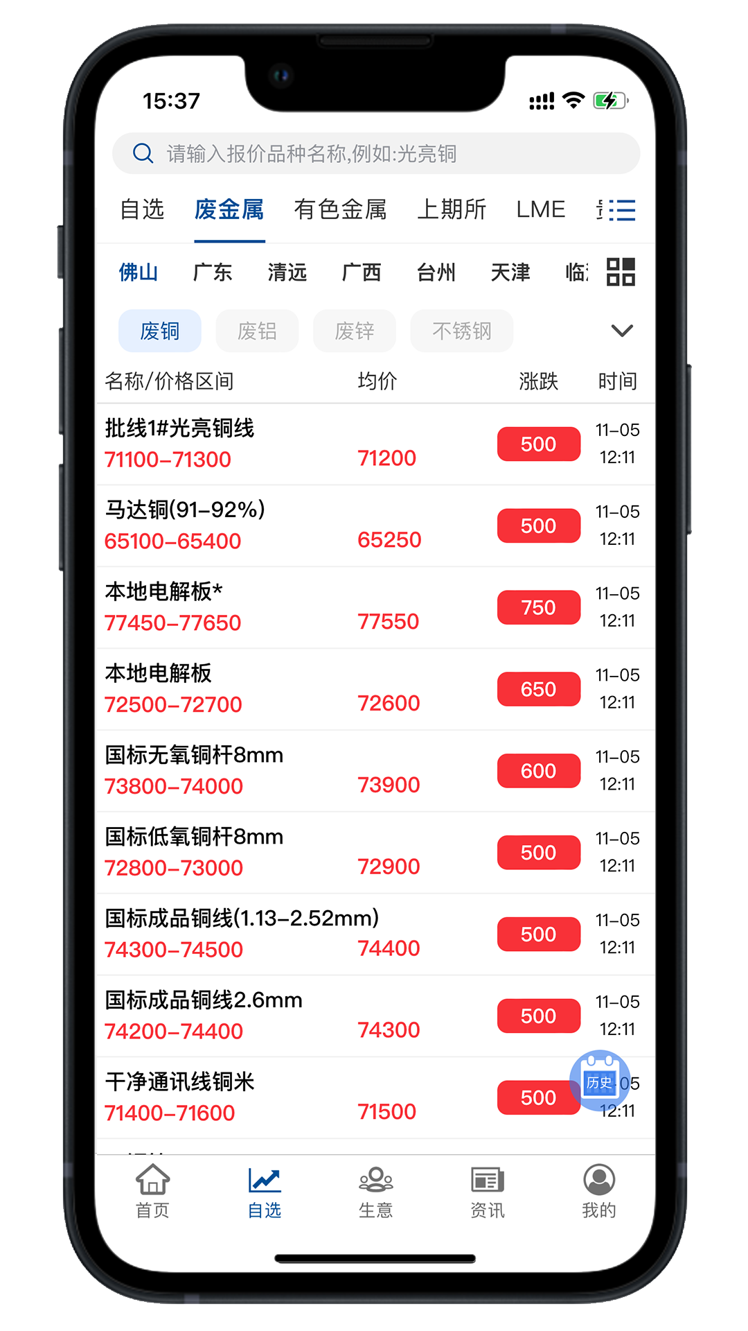云金属app安卓版软件展示图3