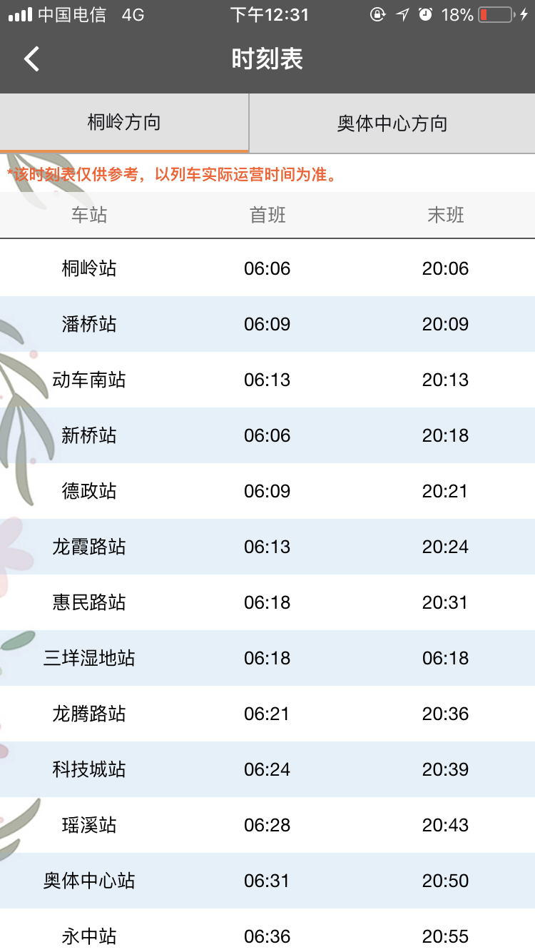 温州轨道app安卓版软件展示图4
